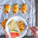 Grilled Barbecue Chicken Crescents